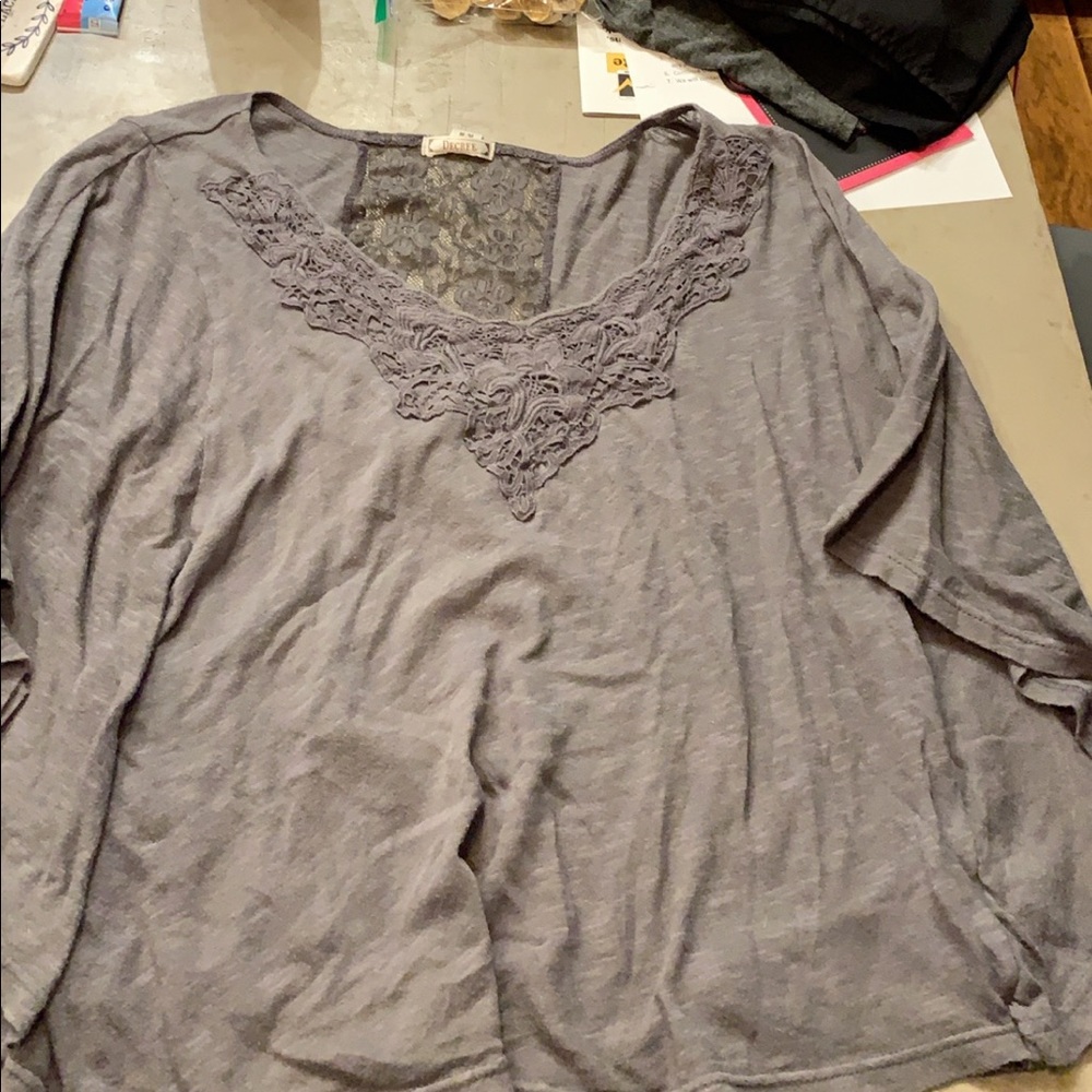 Flowy grey top